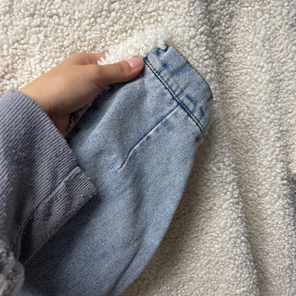 BLANKNYC Mixed Media Sherpa Faux-Fur Shell Jacket Oversized Fit Sz XS - Picture 13 of 16